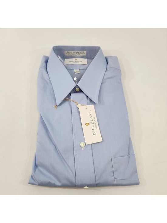 bill blass Other - Vintage Bill Blass Mens Dress Shirt Size 16 1/2 (34/35) Baby Blue New Old Stock